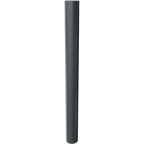 Ornamental bollard | steel tube � 102 mm | Removable, with triangular locking mechanism acc. to DIN 3223, self-engaging lock, with hot-dip galvanized ground socketpart-no. 470.10